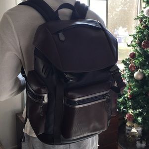 COACH BACKPACK TERKPACK NEVER USED OXBLOOD LEATHER